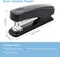 Desktop Stapler Basic Stapler with 25 Sheet Capacity, Two Binding Modes, Portable Stapler with 1000 Staples and Remover, Durable Staplers for Office School Home (Black)